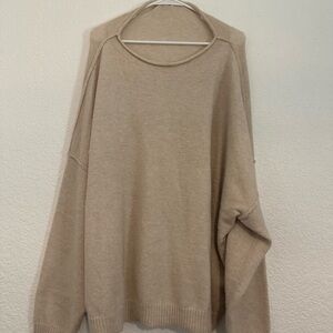 Nuuds Cozy Knit mock neck sweater (bone color)
